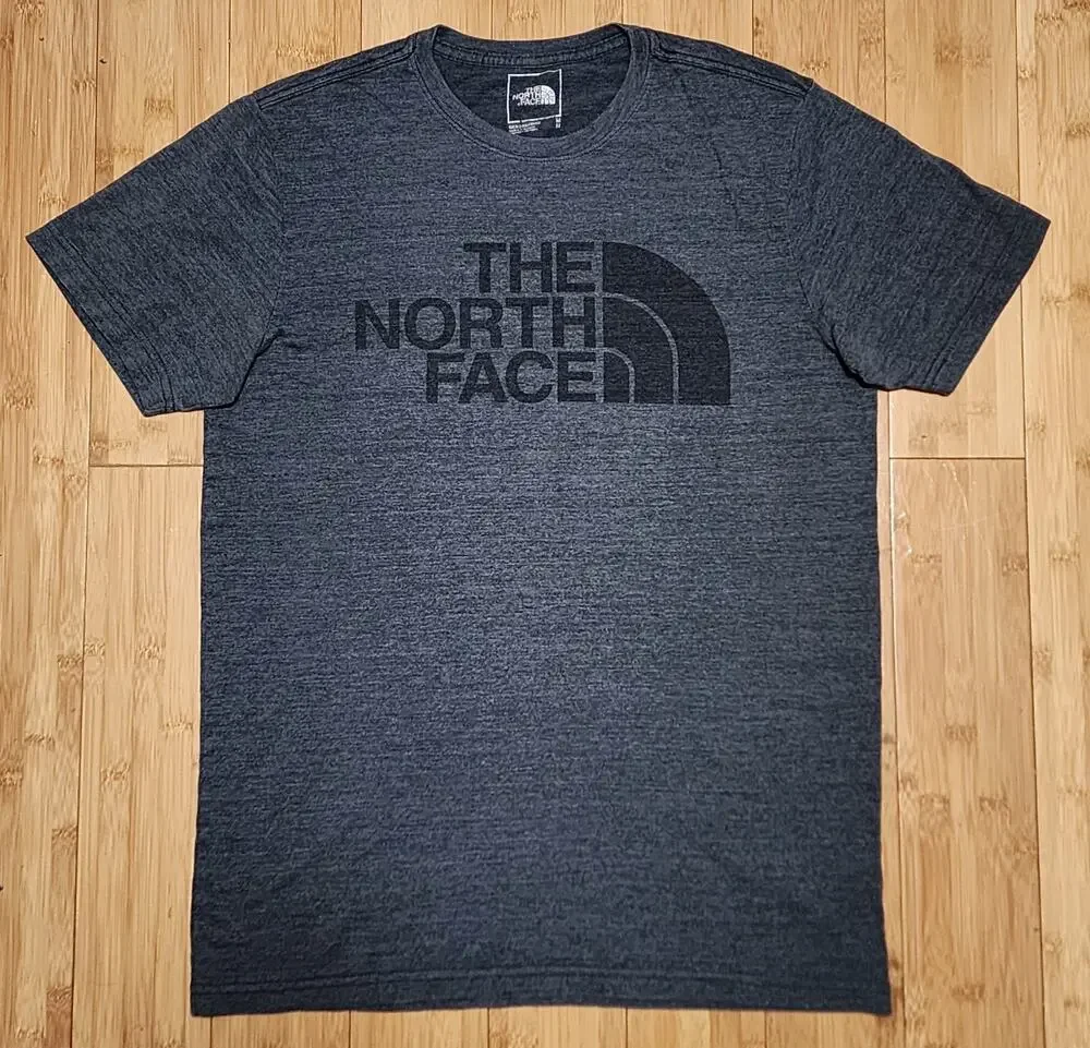 The North Face Shirt Mens Size Medium Black Big Logo Graphic T-Shirt Tee Outdoor